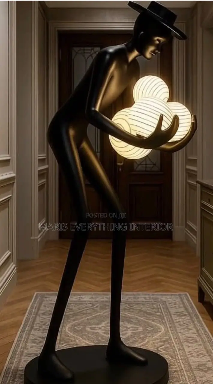 Luxury Human Art - LED Standing Sculpture Light for Living Room