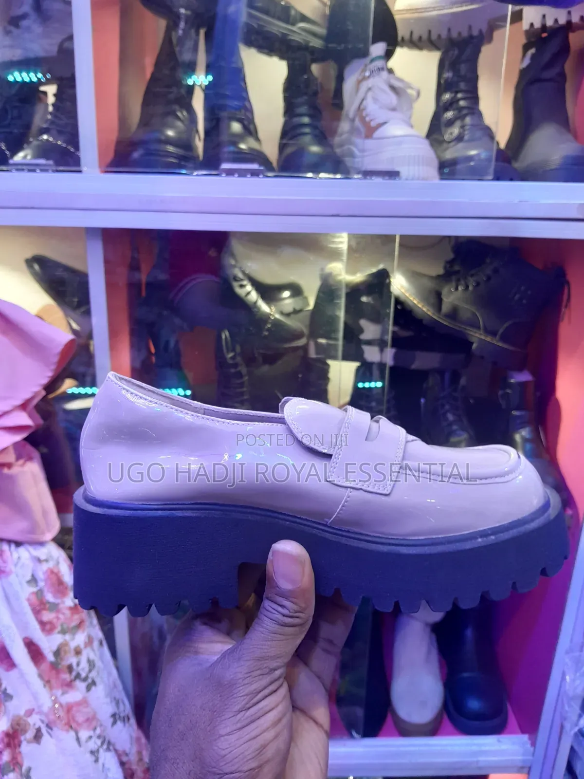 Women's Chunky Platform Penny Loafers - Pastel Pink / Lilac
