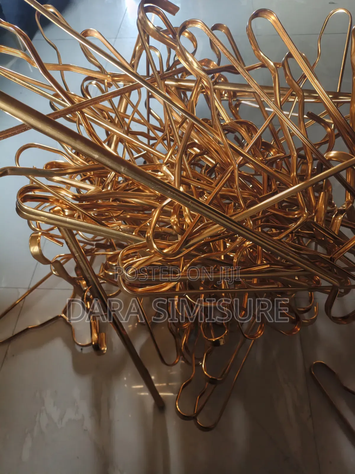 10 Pieces of Luxury Gold Chrome Boutique Hangers