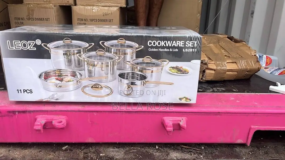11 Pieces Stainless Steel Cookware Set