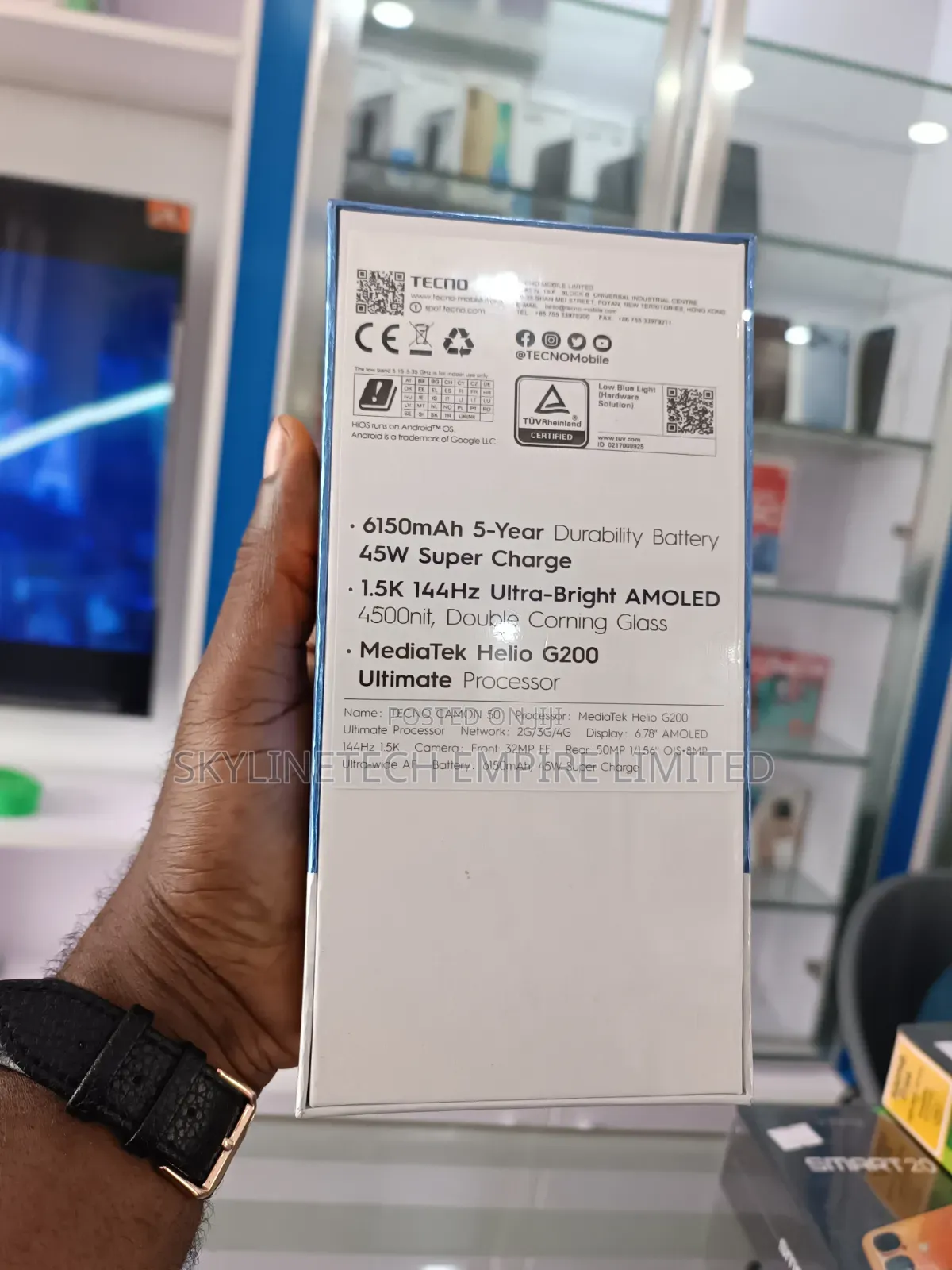 New Tecno Camon 50 256 GB Green