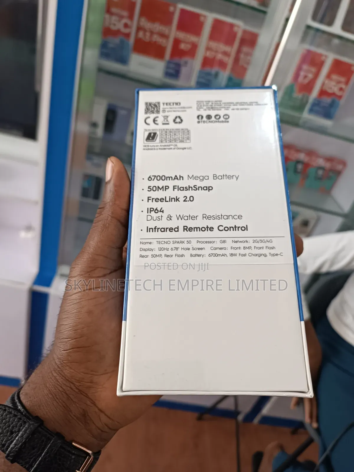 New Tecno Spark 50 128 GB Black