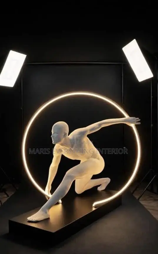 Luxury Human Art Sculpture Floor Lamp