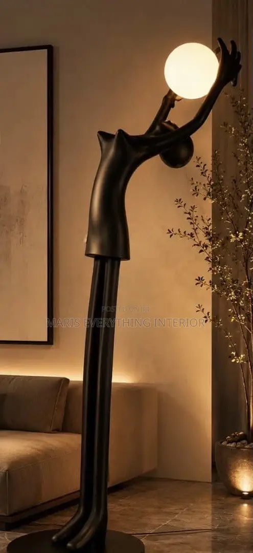 Luxury Human Art Sculpture Floor Lamp