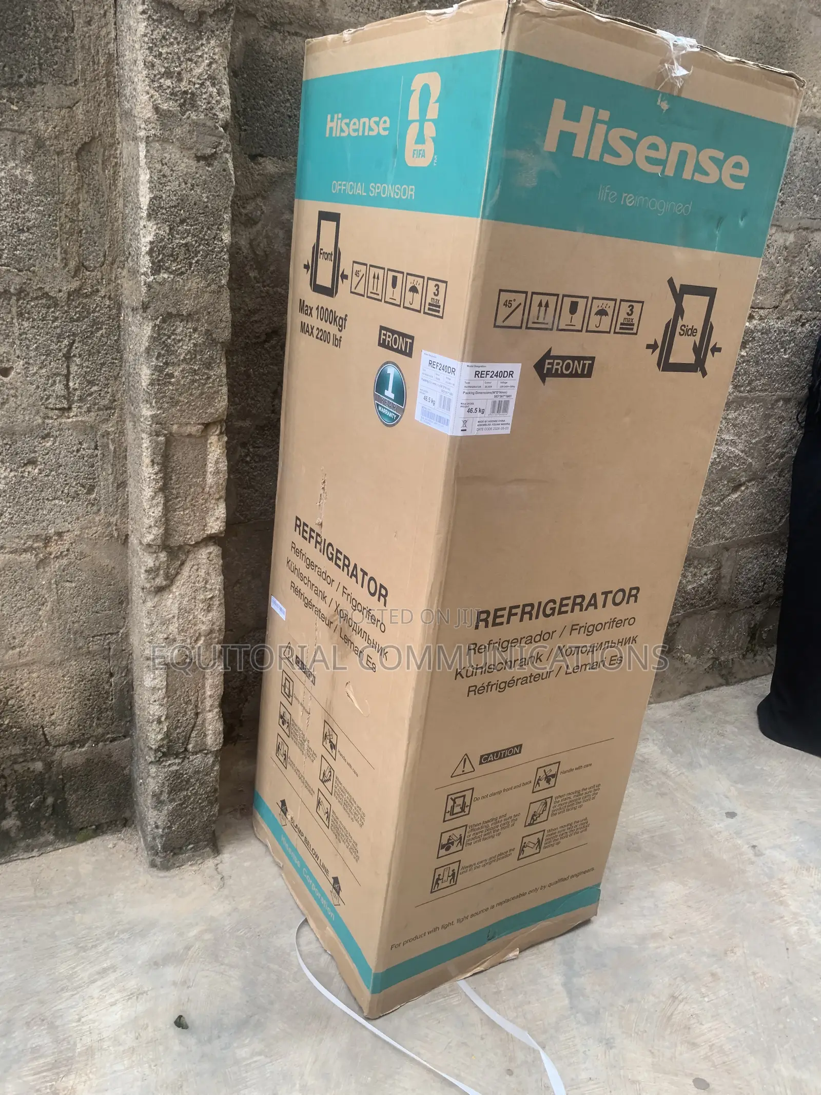 Hisense REF240DR Double Door Fridge – 240L Ample Storage