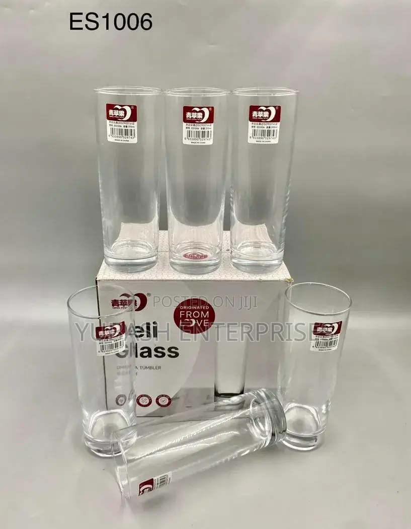 6pcs Quality Long Glass