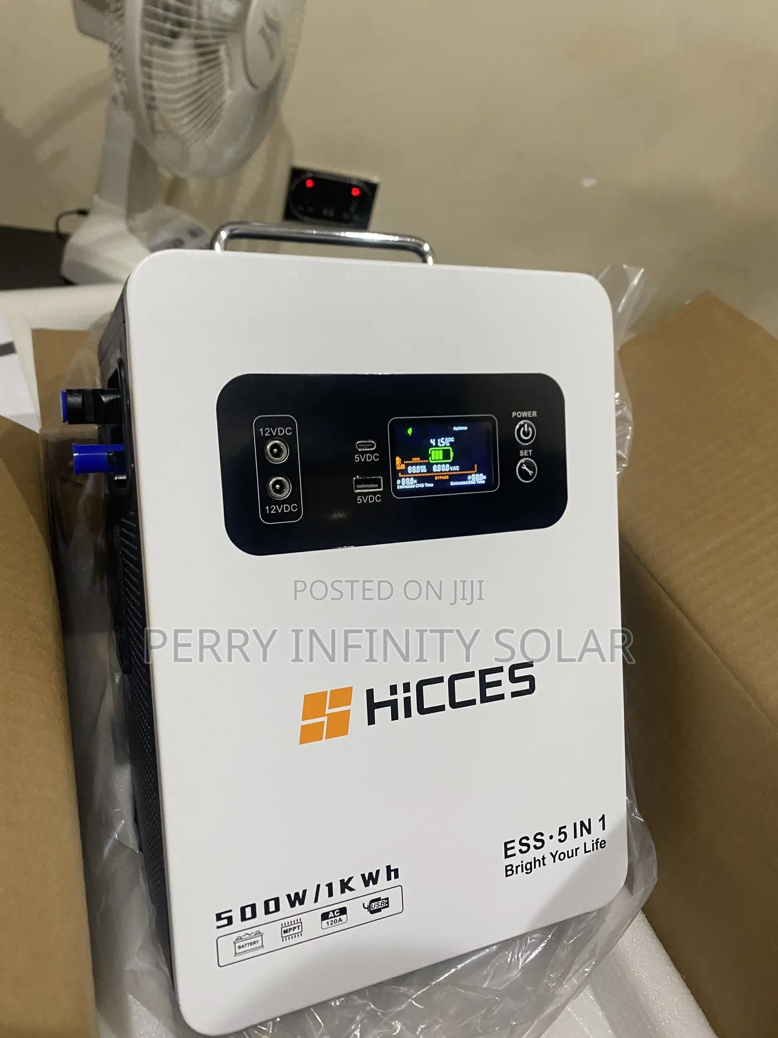 HiCCES 1kWh All-in-One Solar Generator 300W Lithium Batte