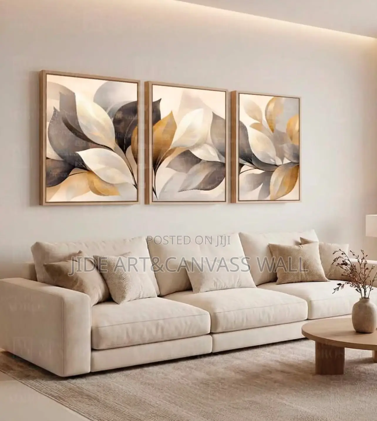 3 Panels Canvas Art Flower Decor