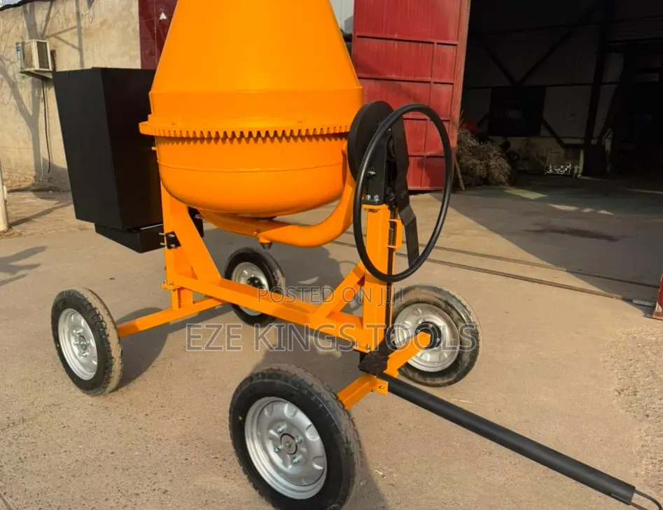 400L Orange Portable Concrete Mixer