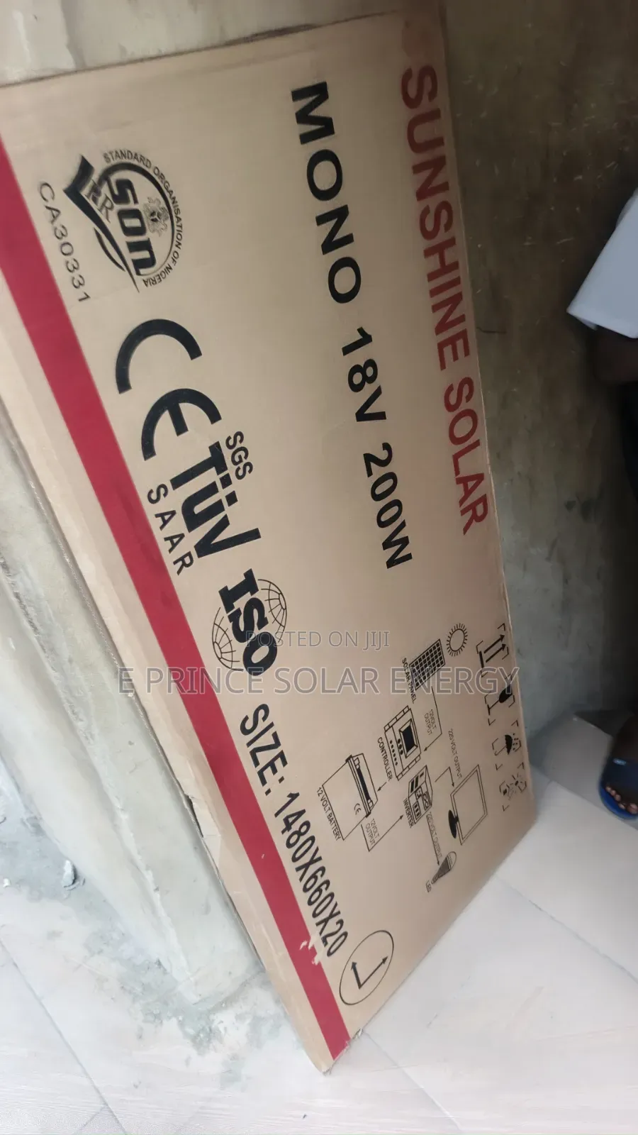 200w 18v Sunshine Solar Panel Mono