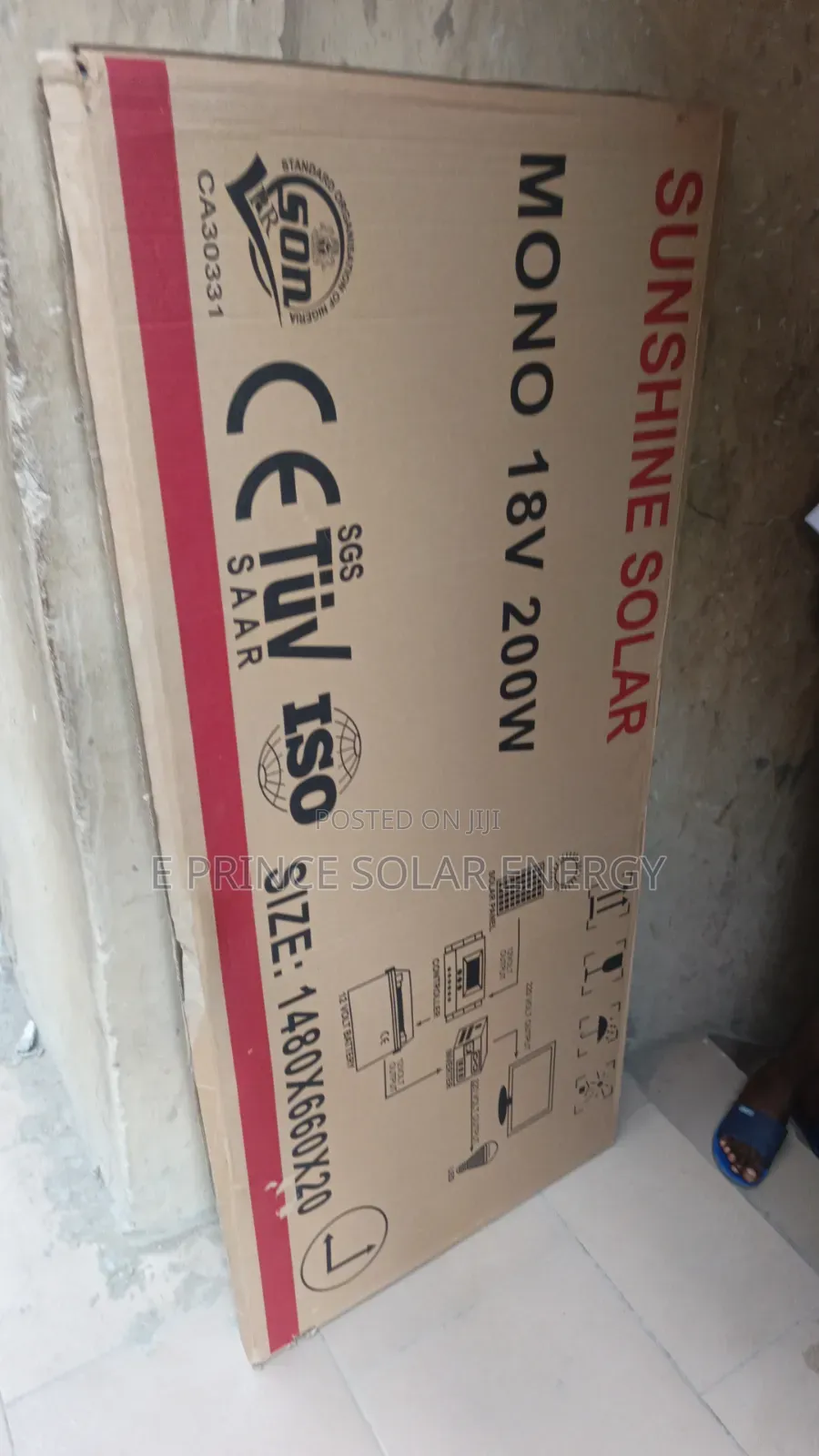 200w 18v Sunshine Solar Panel Mono