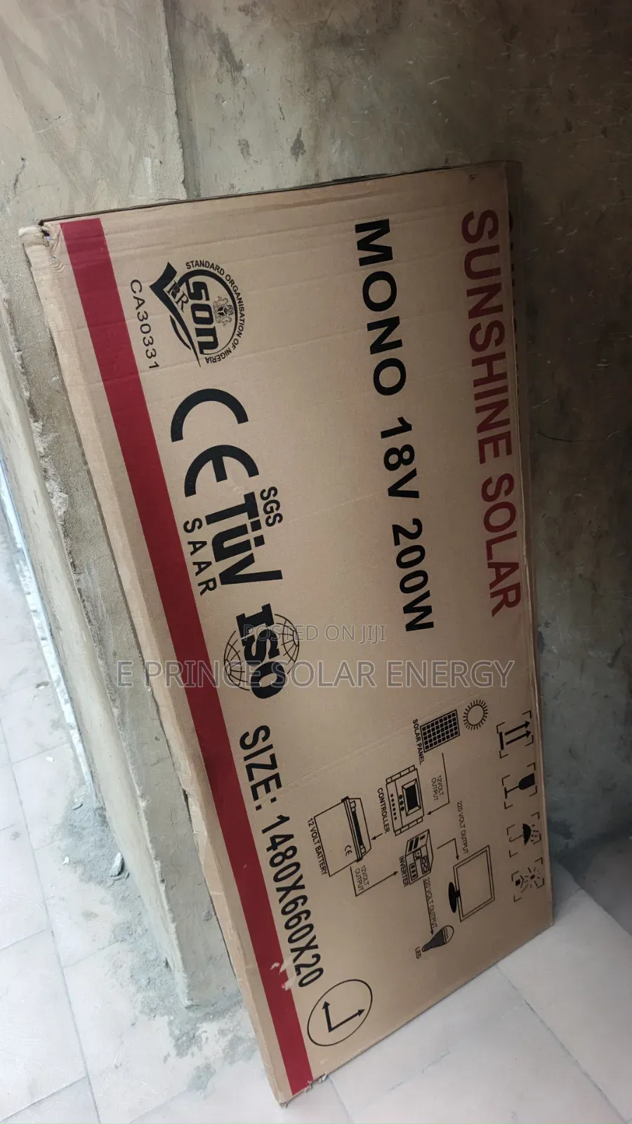 200w 18v Sunshine Solar Panel Mono