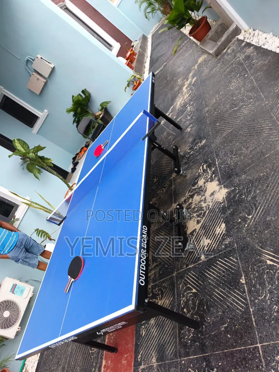 Standard American Fitness Outdoor Table Tennis Board With Full Items