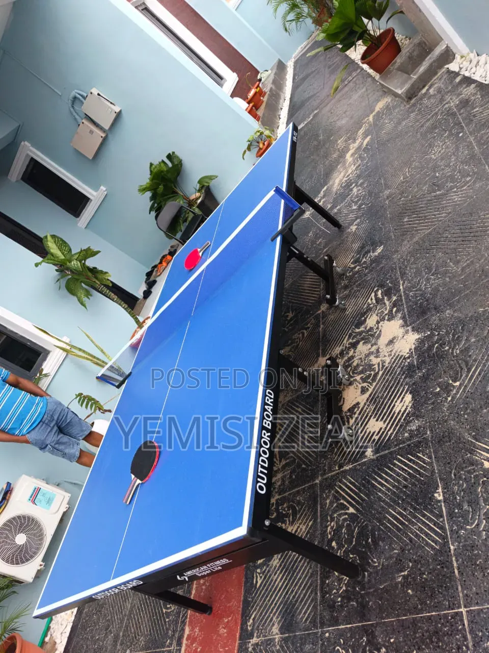 Standard American Fitness Outdoor Table Tennis Board With Full Items