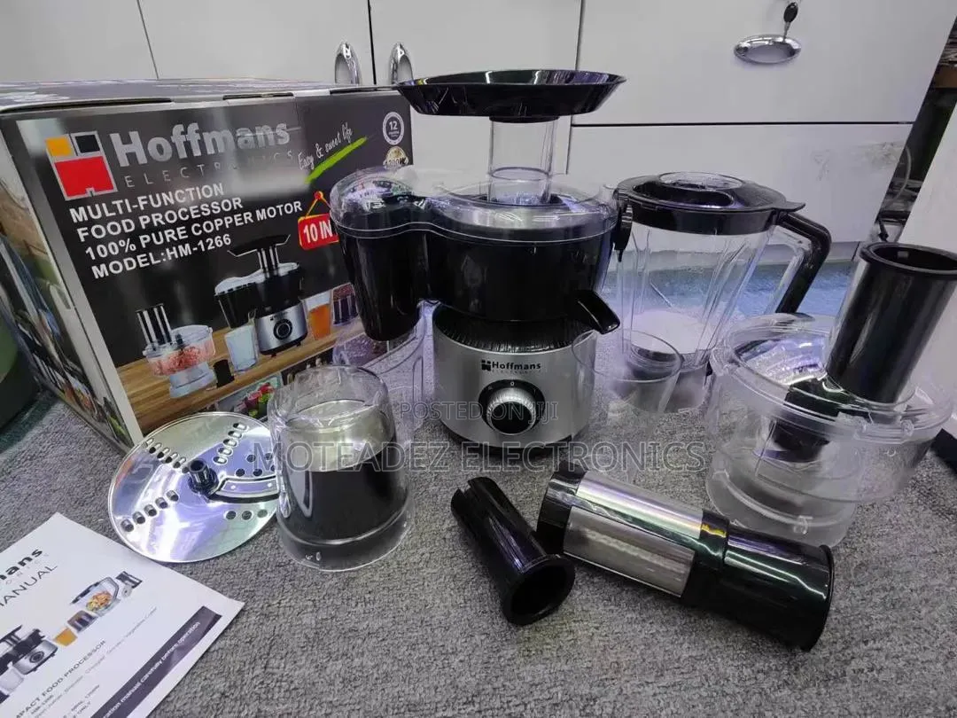 Hoffmans 10in1 Copper Coil 1200w Multifunction Food Processor