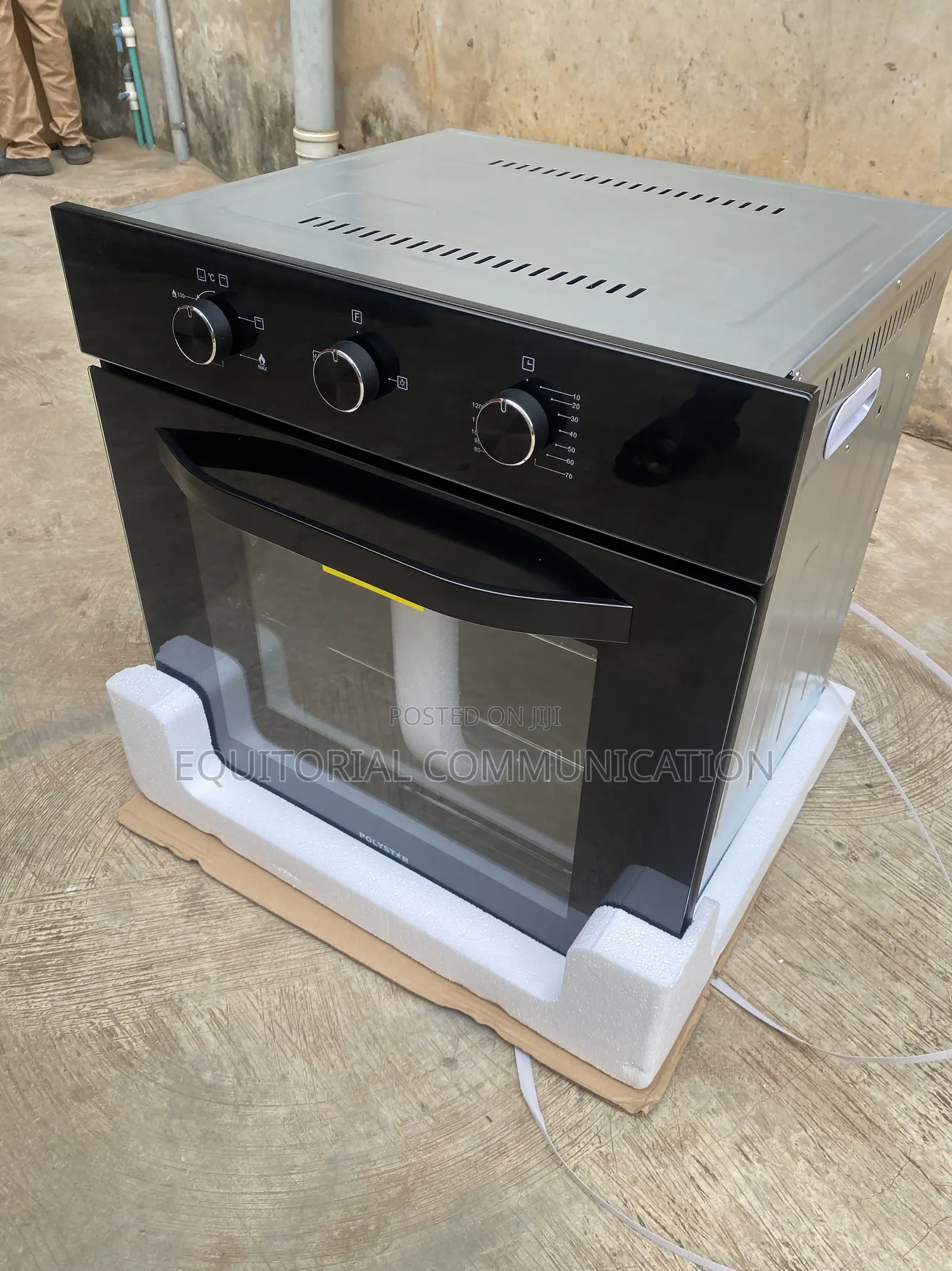 Polystar PV-JYEG278BB 70L Built-in Gas Electric Oven for Grilling
