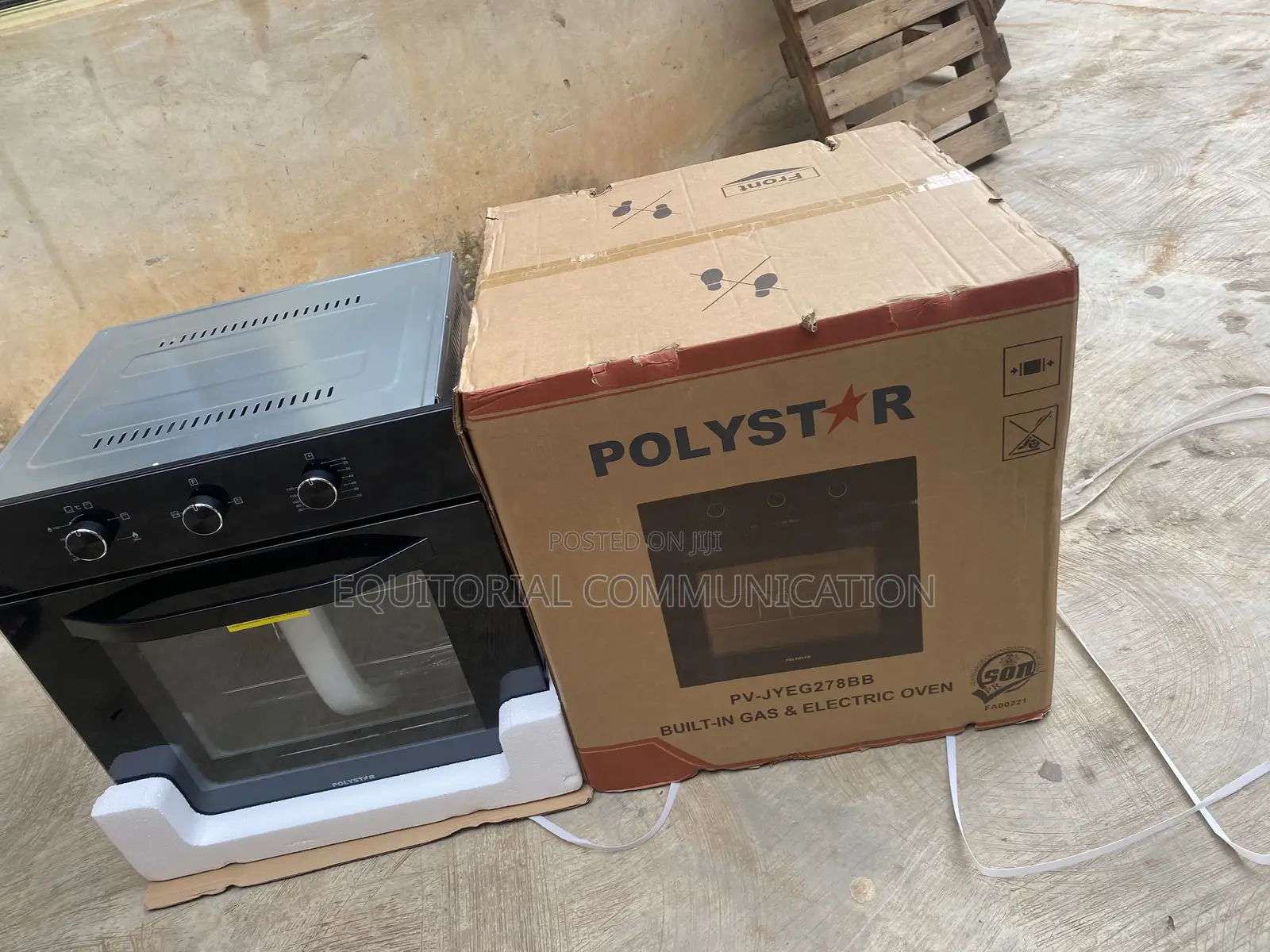 Polystar PV-JYEG278BB 70L 240V Built-in Gas and Electric Food Oven