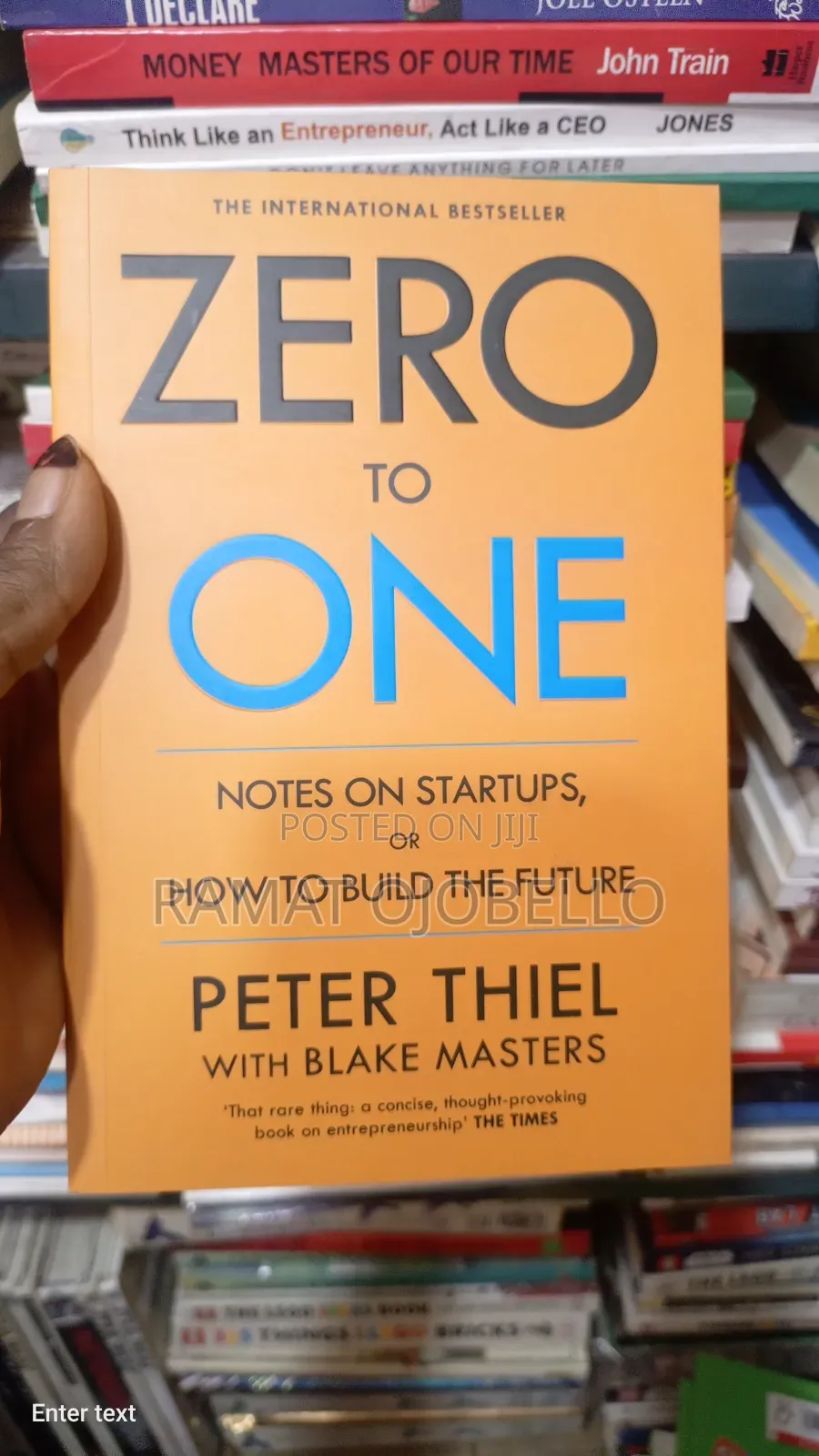 Zero to One: Notes on Startups, or How to Build the Future