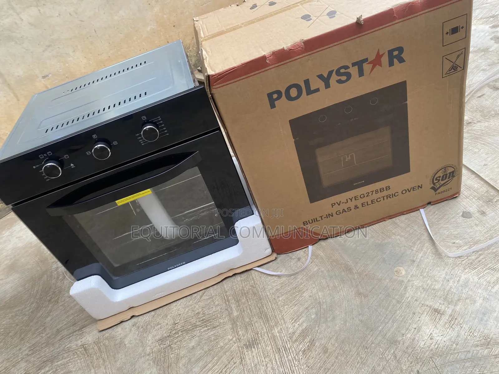 Polystar PV-JYEG278BB 70L Built-in Gas and Electric Household Oven