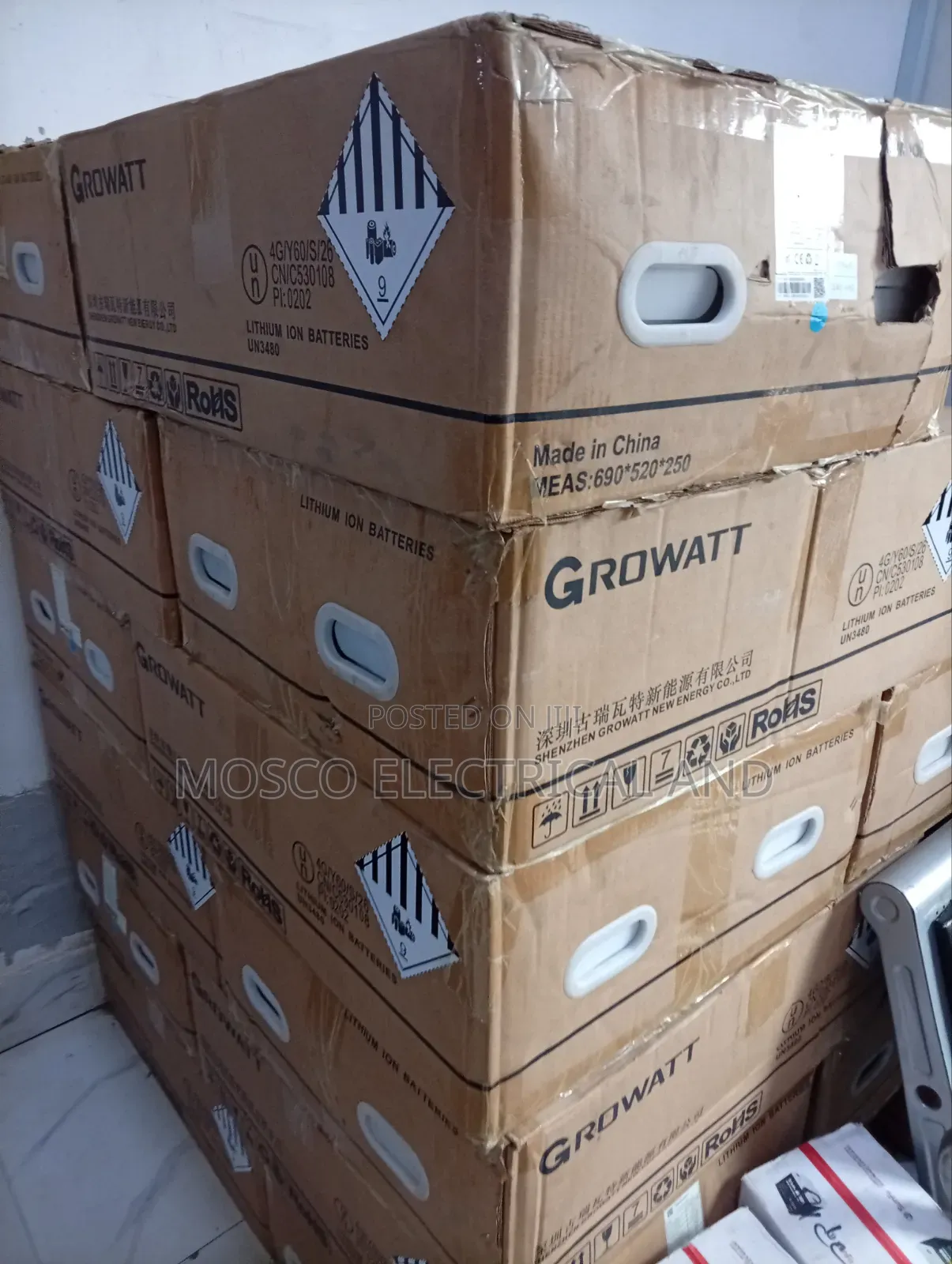 5kwh/51.2volts Growatts Lithium Ion Solar Batteries