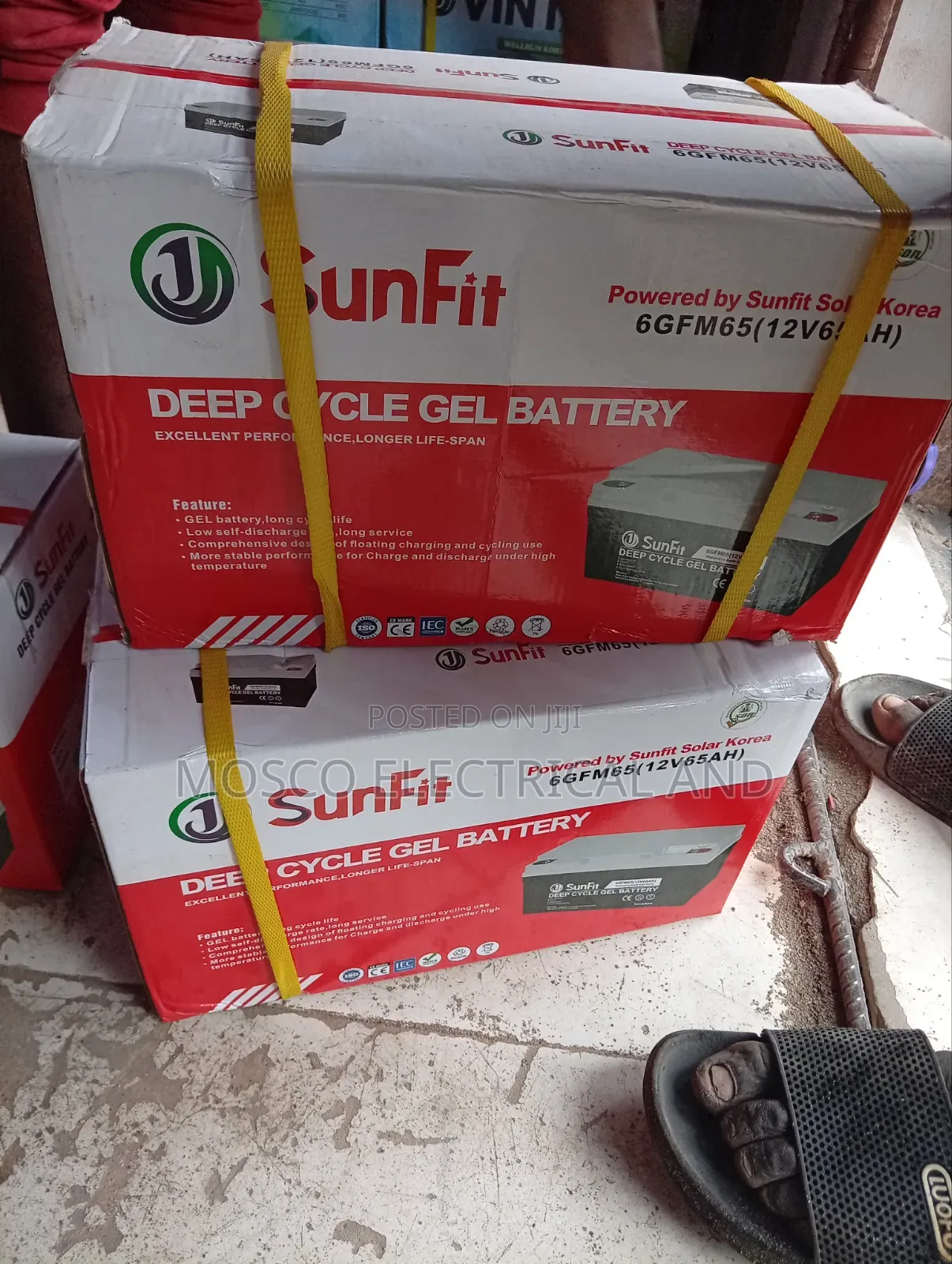 65ah/12volts Sunfit Deep Cycle Solar Batteries