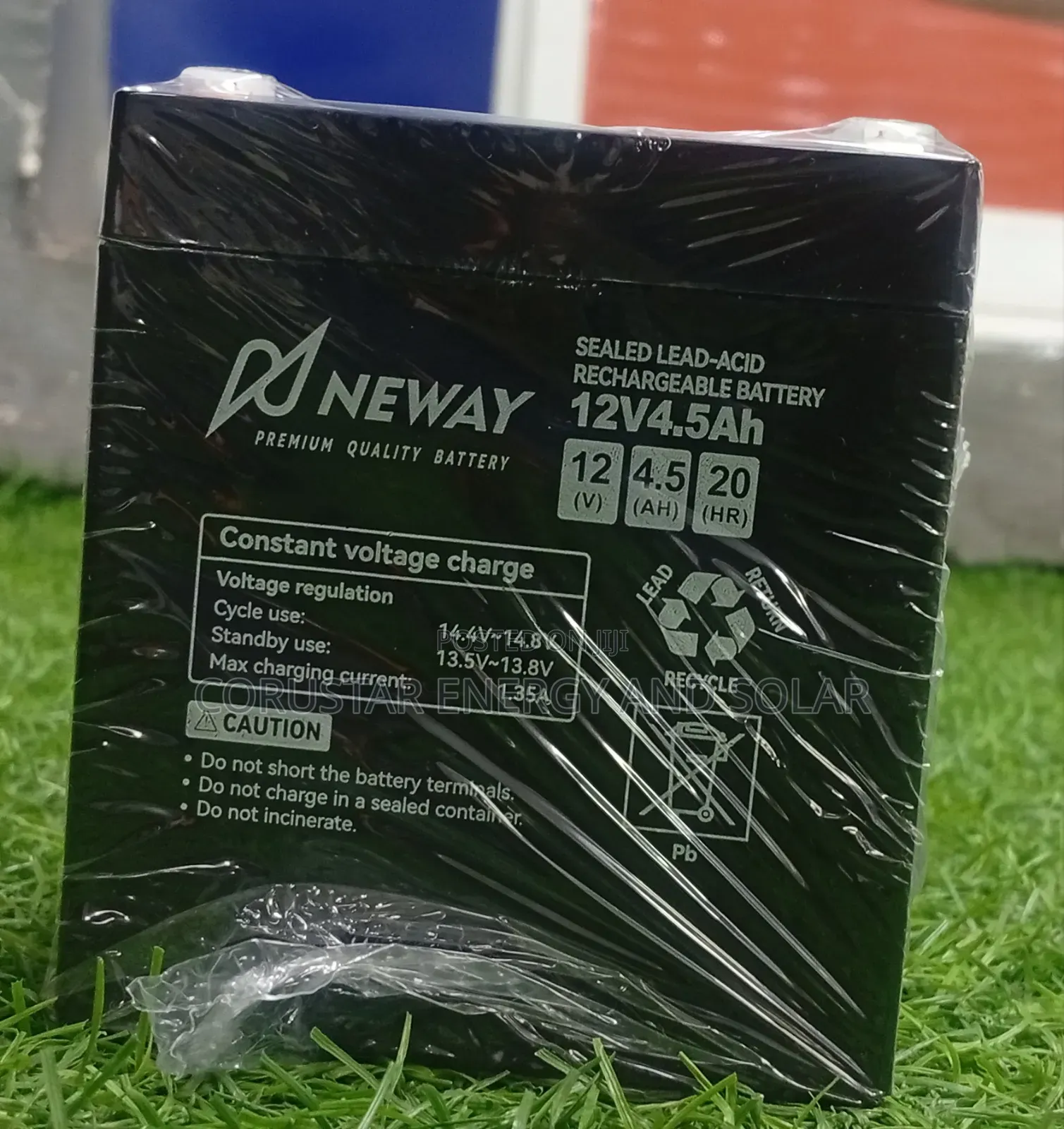 12V 4.5Ah Sealed Lead-Acid Rechargeable Battery 6-Fm-4.5 - Neway