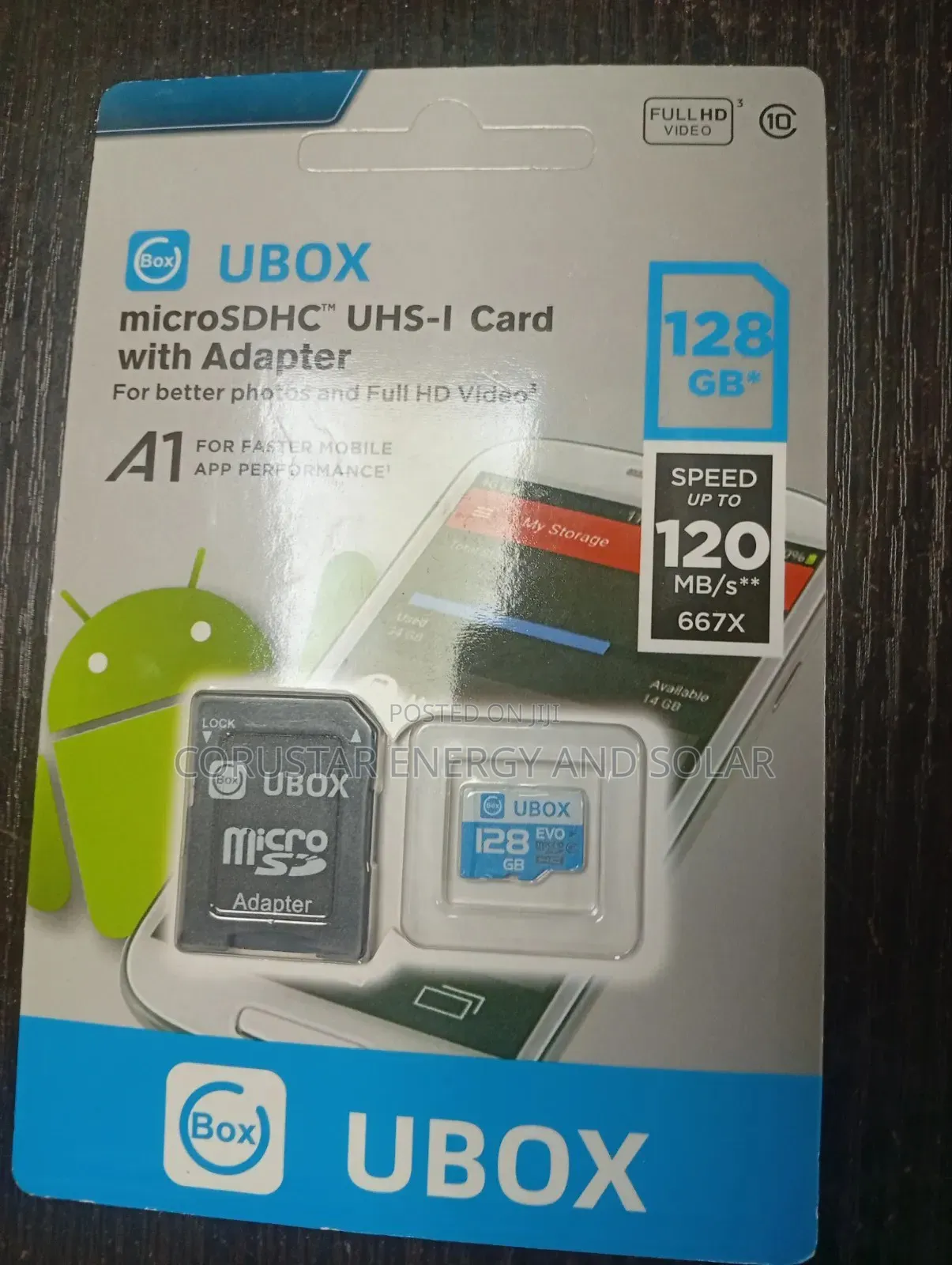 128GB Memory Card microSDHC UHS-I - UBOX