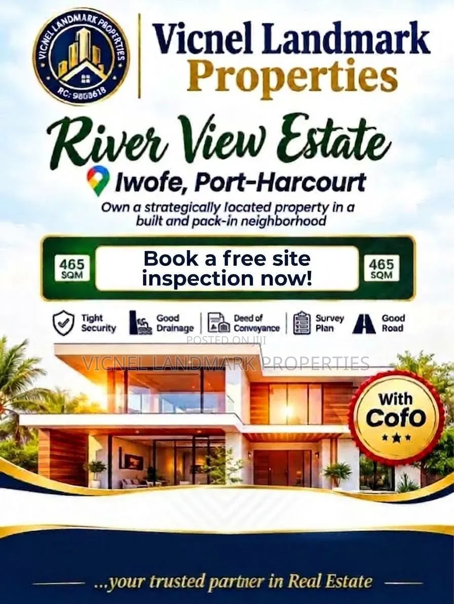 River View Estate, Iwofe, Rumuolumeni, Portharcourt, Rivers State