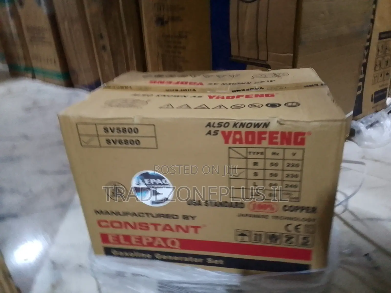Elepaq SV6800 4.5KVA Pure Copper Winding Generator