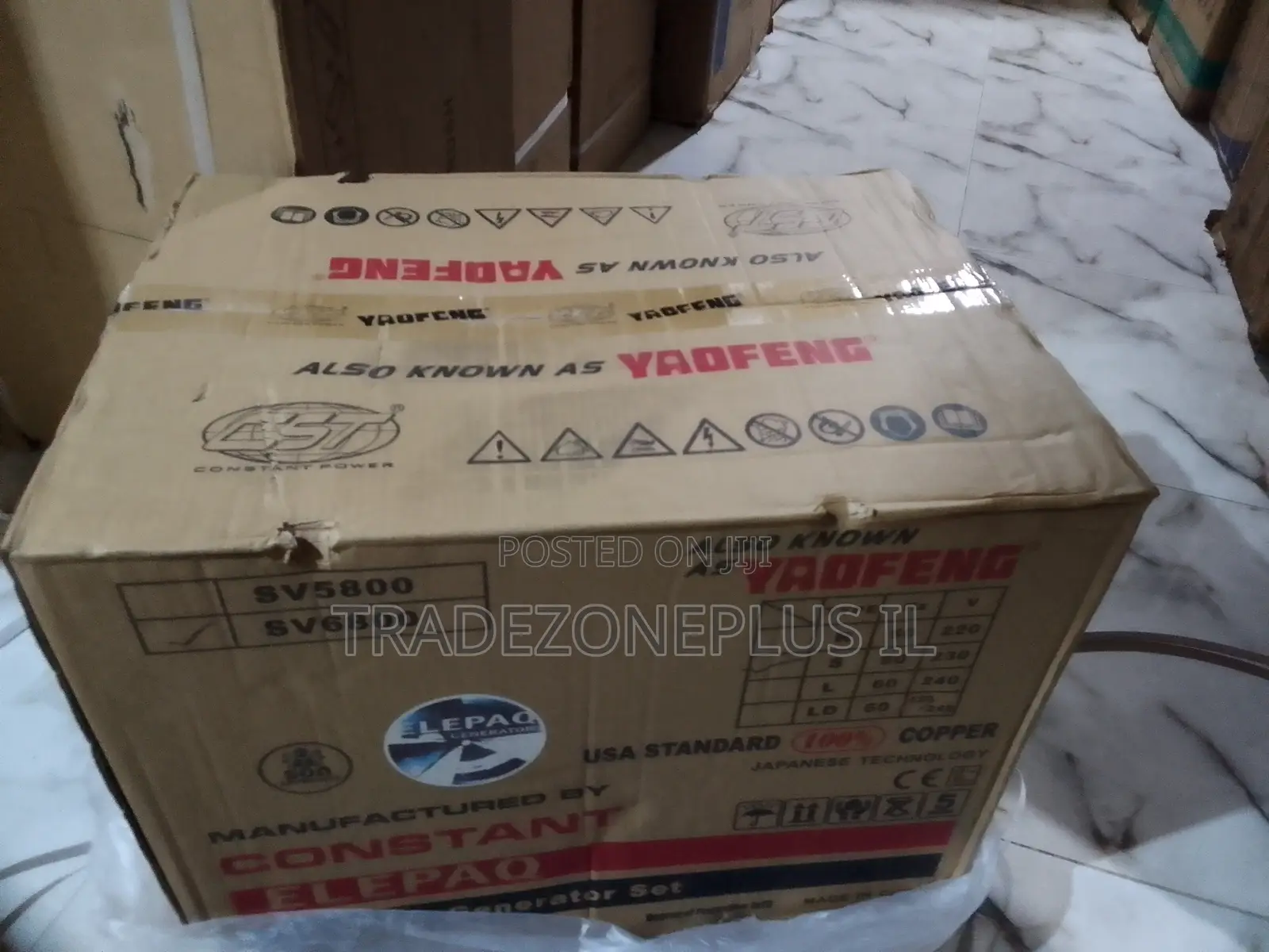 Elepaq 4.5KVA SV6800 100% Copper Power Generator