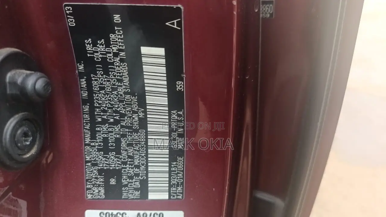 Toyota Sienna XLE FWD 8-Passenger 2013 Red