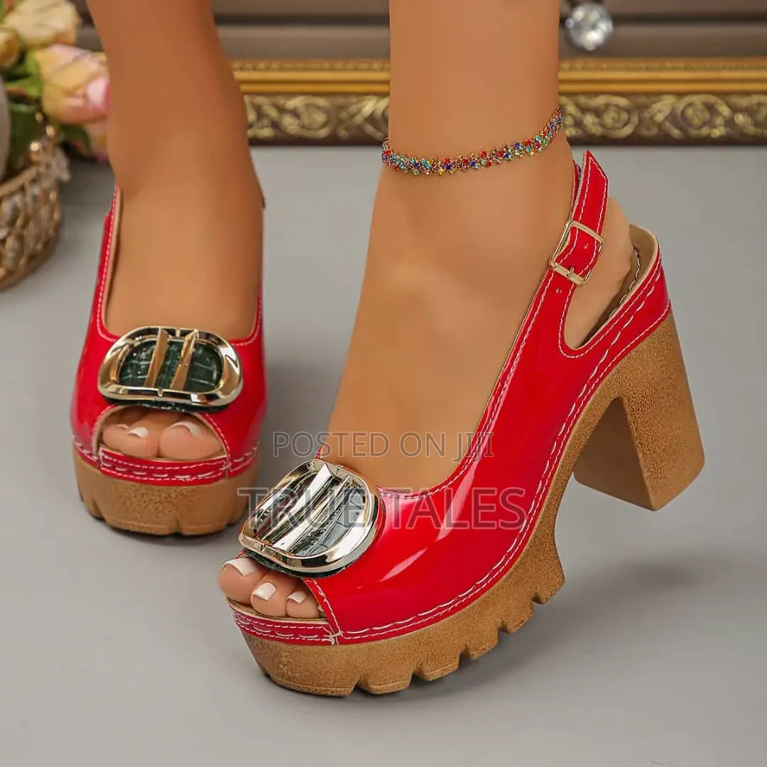 Ladies Block Heel Sandals #OS