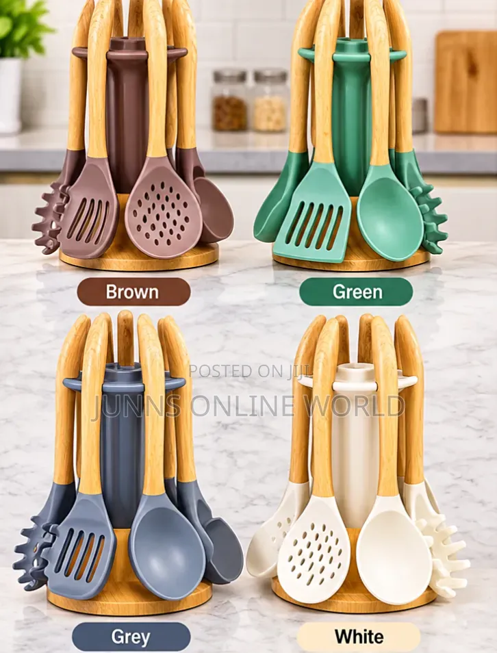 6pcs Silicone Spoon Set
