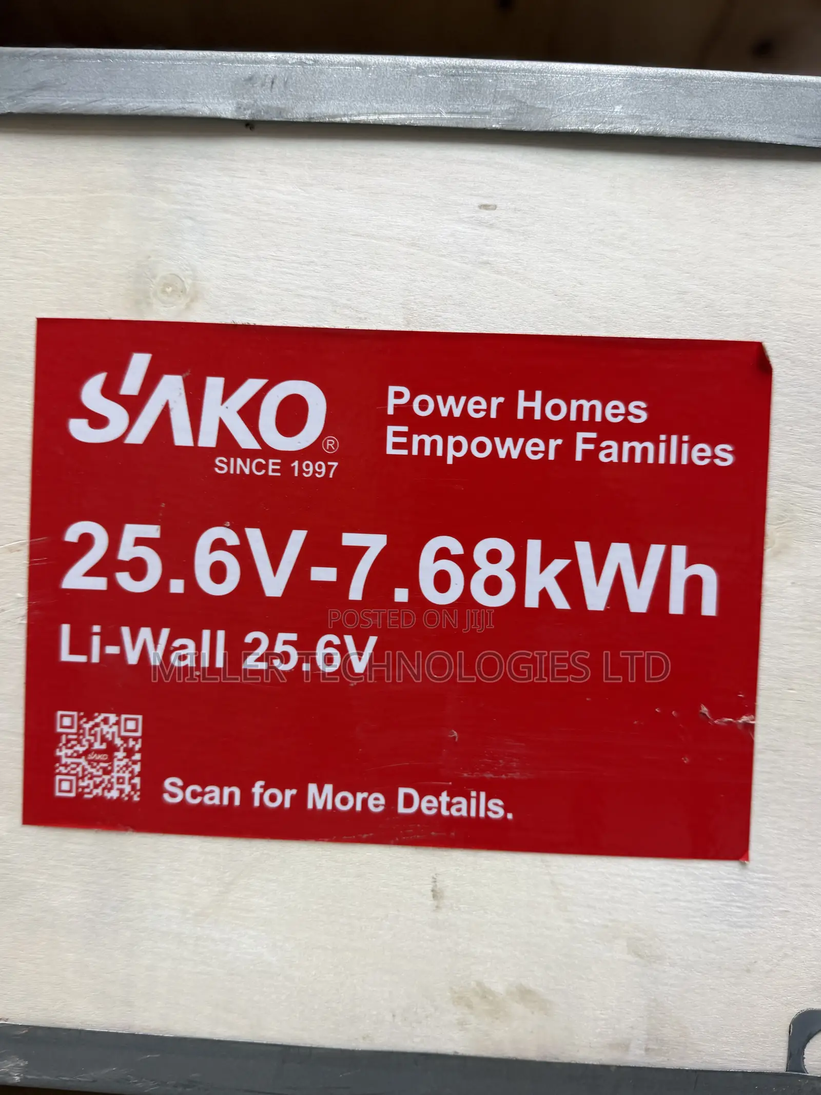 SAKO Li-Wall 7.6kWh 24V Solar Lithium Battery