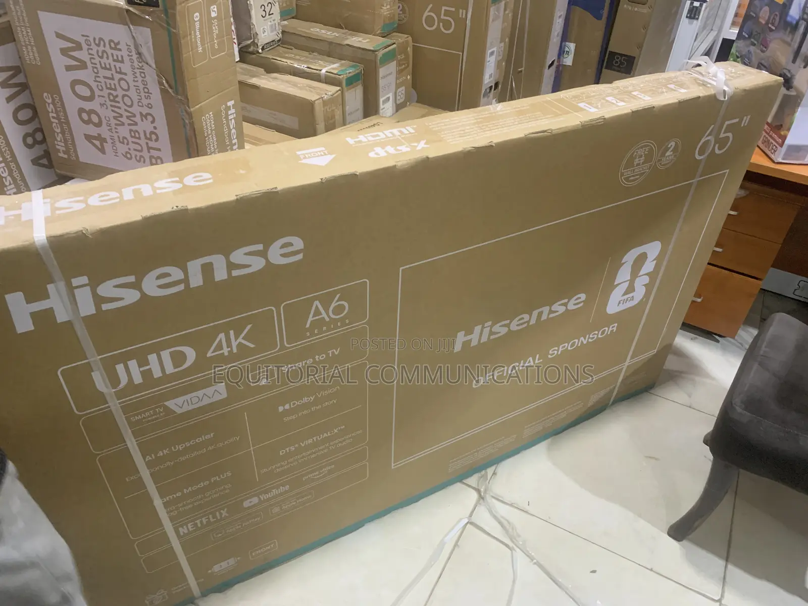 Hisense 65A6Q 65" UHD TV – Modern Powerful Display