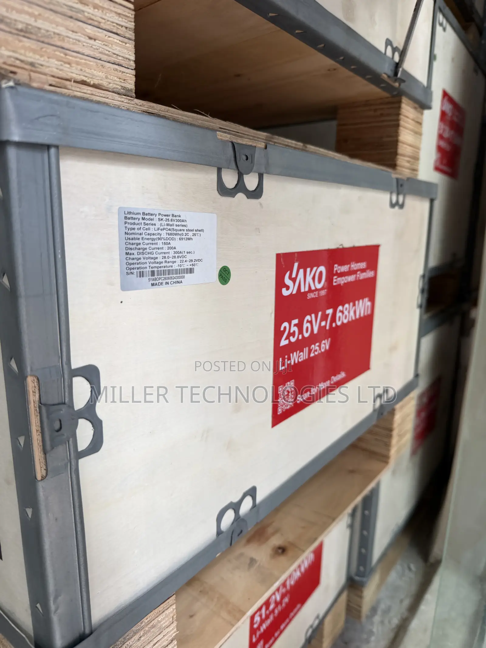 7.6kWh SAKO Lithium Battery 24V – Li-Wall Series