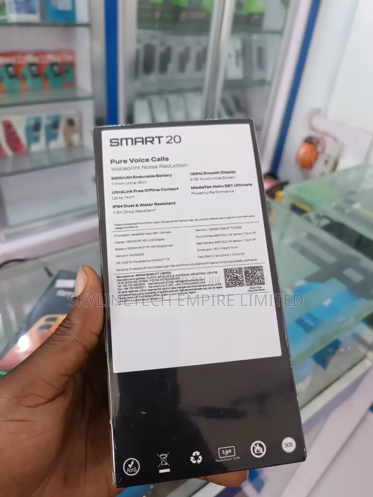 New Infinix Smart 20 128 GB Orange