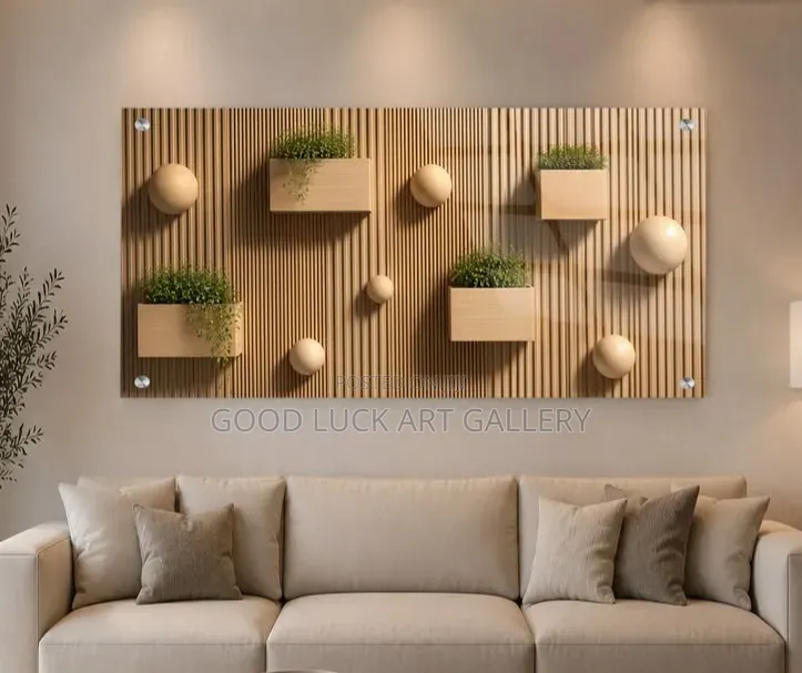 1pic Modern Acrylic Wood Art