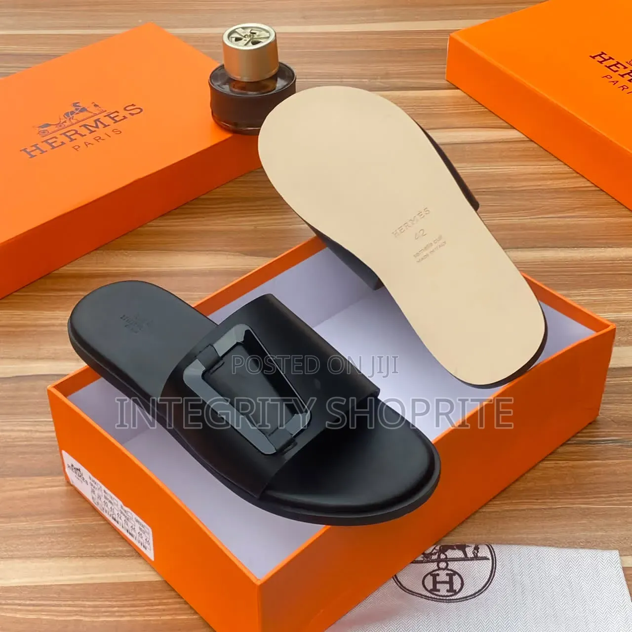Men Hermes Palm Slippers