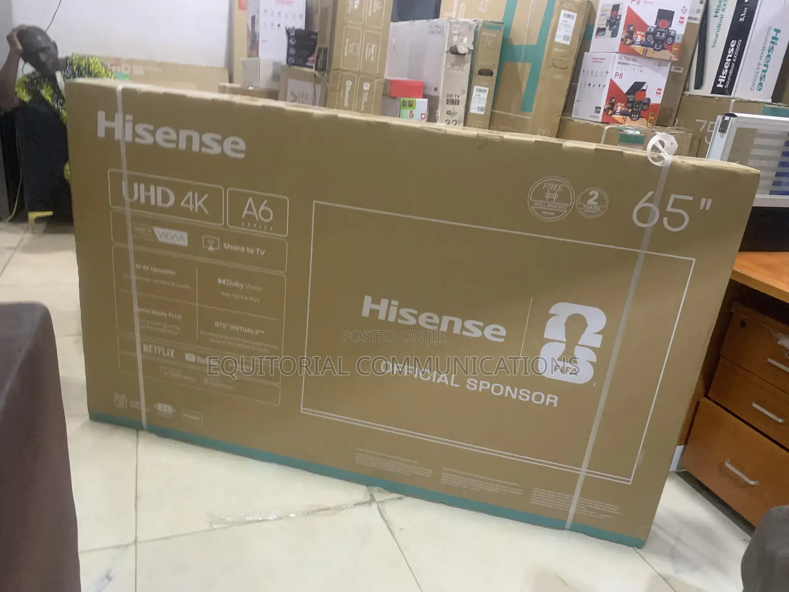 Hisense 65A6Q 65" TV – Brilliant Colours Sharp Details