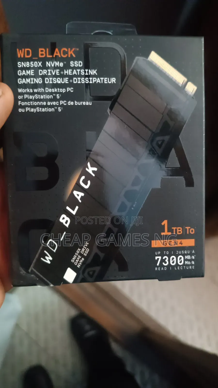 1tb Wd SSD Sn850x Nvme M.2 SSD With Heat Sink for Ps5 Console