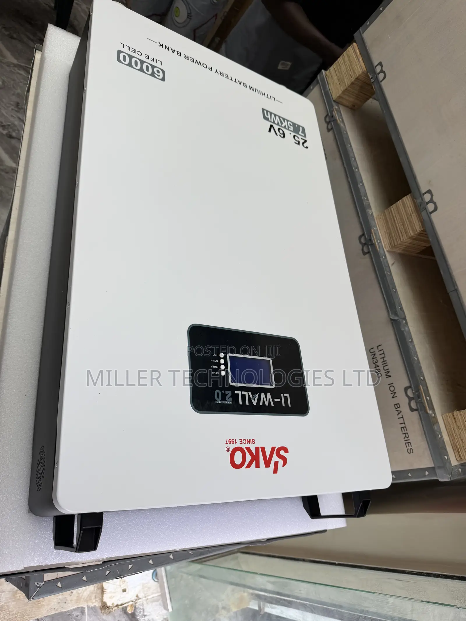7.6kWh 24V SAKO Li-Wall Lithium Power Backup Battery