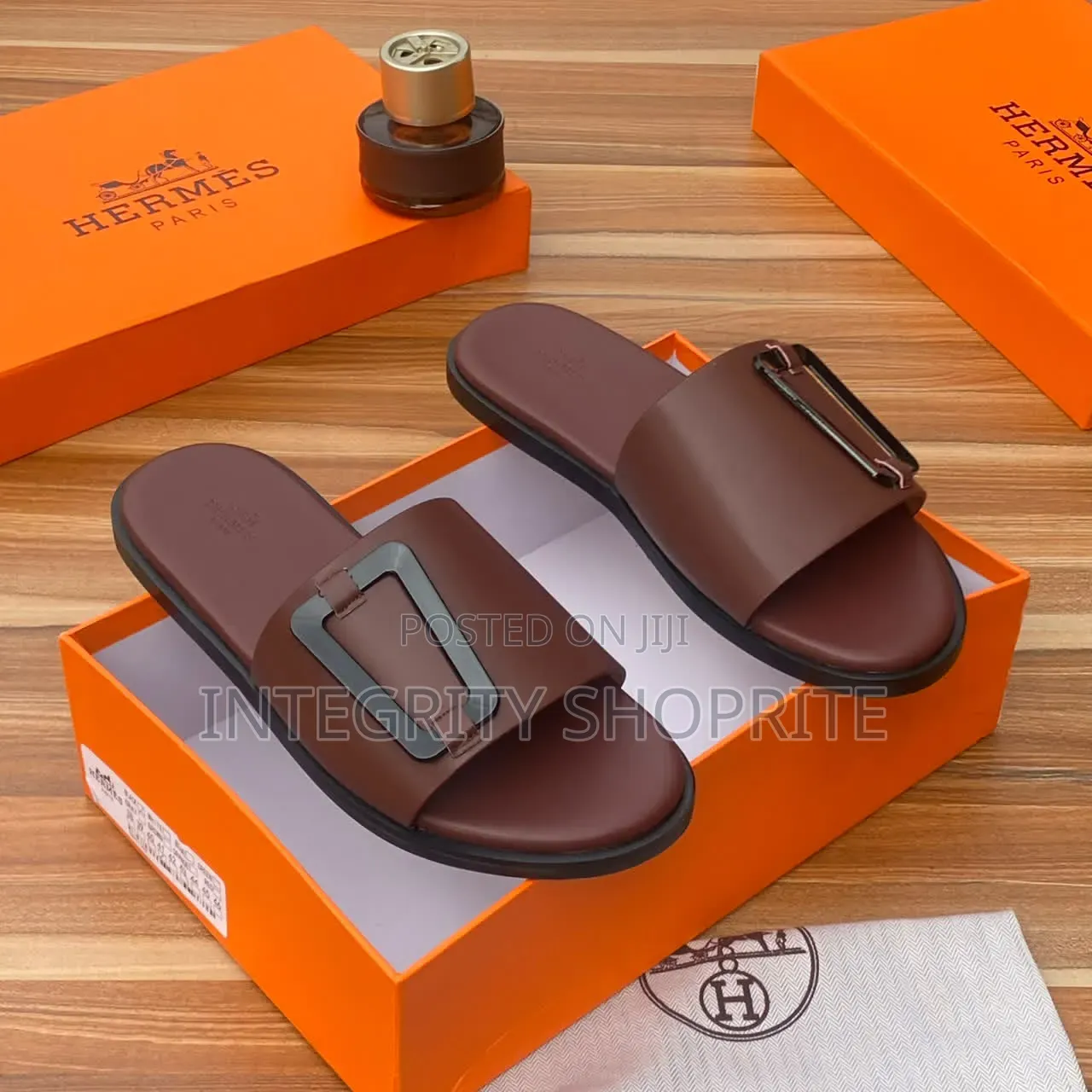 Men Hermes Palm Slippers