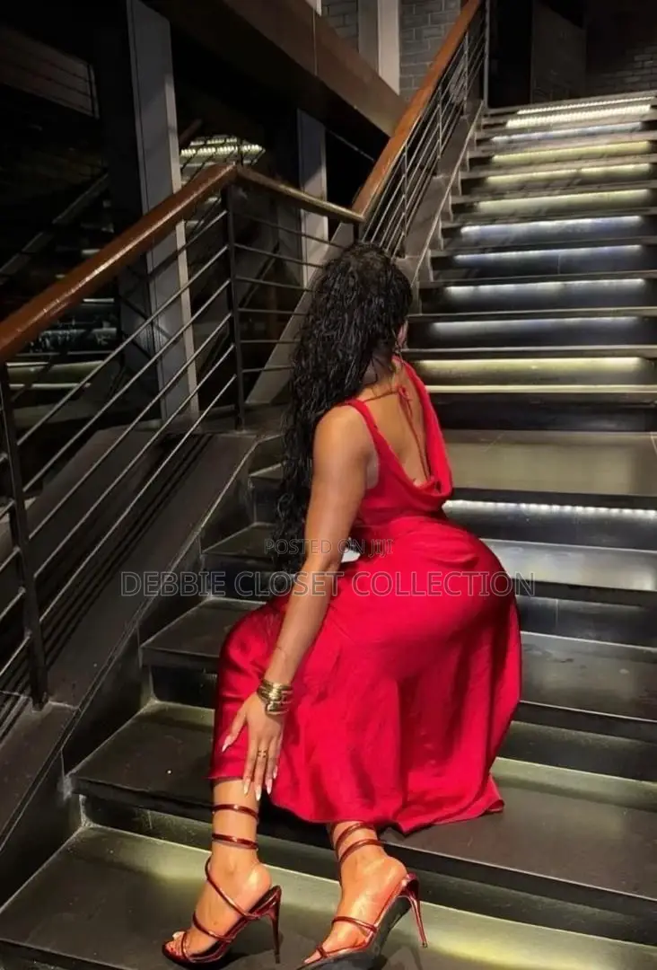 A Red Fashionable Dress