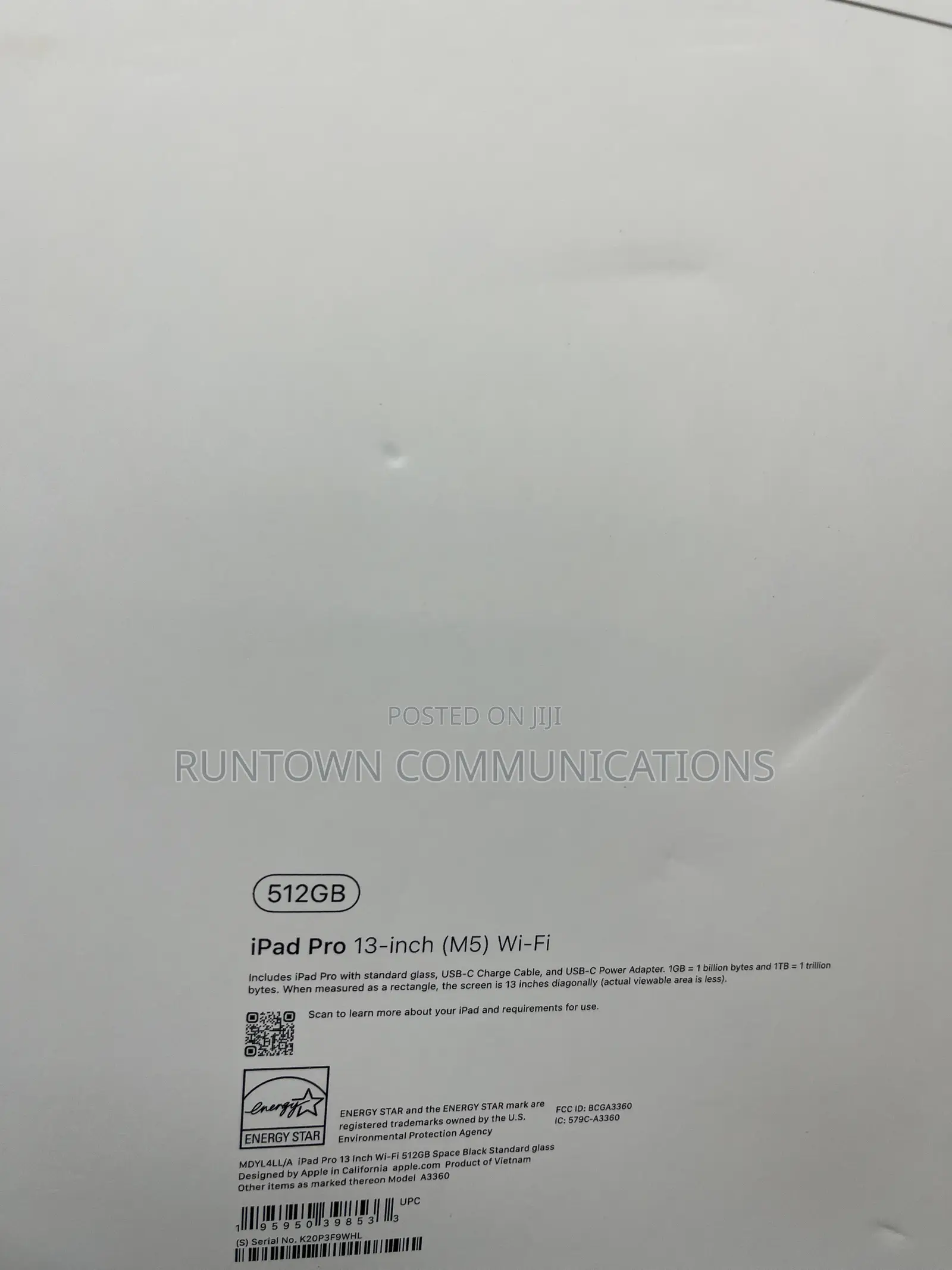 New Apple iPad Pro 512 GB Gray