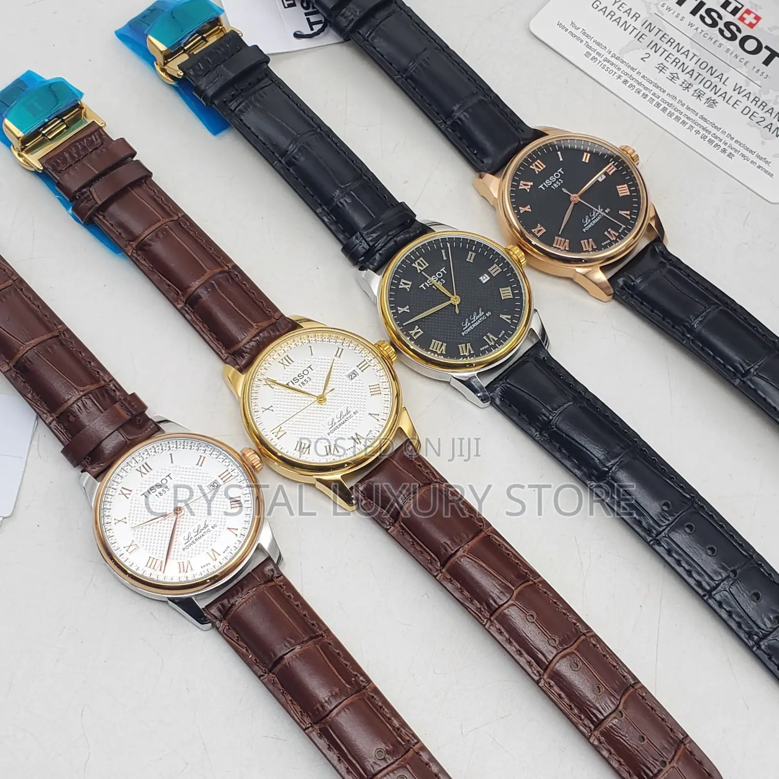 Tissot Quality Luxury Men Genuine Leather Wristwatch