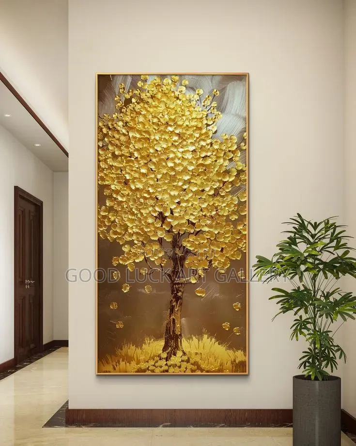 Golden Money Tree Art
