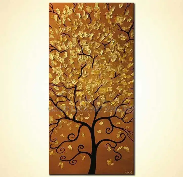 Golden Money Tree Art
