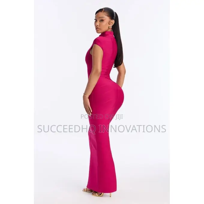 Moxie Cap Sleeve Bandage Maxi Dress