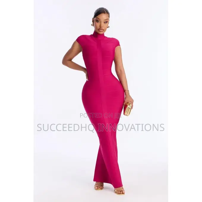 Moxie Cap Sleeve Bandage Maxi Dress